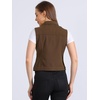image:imageAllegra K Womens Washed Denim Vest Sleeveless Jean JacketCoffee