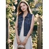image:imageAllegra K Womens Washed Denim Vest Sleeveless Jean JacketDark Blue1