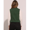 image:imageAllegra K Womens Washed Denim Vest Sleeveless Jean JacketDark Green