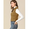 image:imageAllegra K Womens Washed Denim Vest Sleeveless Jean JacketKhaki