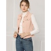 image:imageAllegra K Womens Washed Denim Vest Sleeveless Jean JacketPink