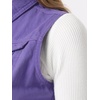 image:imageAllegra K Womens Washed Denim Vest Sleeveless Jean JacketPurple