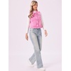 image:imageAllegra K Womens Washed Denim Vest Sleeveless Jean JacketWashed Pink