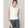 image:imageAllegra K Womens Washed Denim Vest Sleeveless Jean JacketWhite