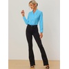 image:imageAllegra K Women Metallic Star V Neck Long Sleeve Sparkly BlouseLight Blue