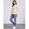 image:imageAllegra K Womens Striped Shirts Peter Pan Collar Casual Long Sleeve TopApricot