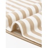 image:imageAllegra K Womens Striped Shirts Peter Pan Collar Casual Long Sleeve TopApricot