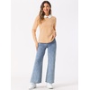 image:imageAllegra K Womens Striped Shirts Peter Pan Collar Casual Long Sleeve TopYellow Pink