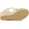 image:imageAllegra K Women Espadrilles Platform Slingback Ankle Strap Wedges SandalsBeige
