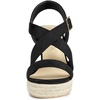 image:imageAllegra K Women Espadrilles Platform Slingback Ankle Strap Wedges SandalsBlack