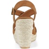 image:imageAllegra K Women Espadrilles Platform Slingback Ankle Strap Wedges SandalsBrown