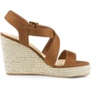 image:imageAllegra K Women Espadrilles Platform Slingback Ankle Strap Wedges SandalsBrown