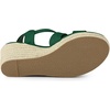 image:imageAllegra K Women Espadrilles Platform Slingback Ankle Strap Wedges SandalsEmerald Green
