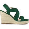 image:imageAllegra K Women Espadrilles Platform Slingback Ankle Strap Wedges SandalsEmerald Green