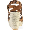 image:imageAllegra K Women Espadrilles Platform Slingback Ankle Strap Wedges SandalsLeopard