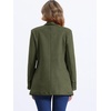 image:imageAllegra K Faux Suede Blazer for Womens Lapel One Button Work Suit JacketArmy Green