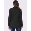 image:imageAllegra K Faux Suede Blazer for Womens Lapel One Button Work Suit JacketBlack