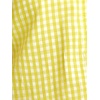 image:imageAllegra K Gingham Top for Womens Vintage Ruffle Cap Sleeve Checker BlouseYellow