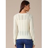 image:imageAllegra K Women Cable Knit Button Down Open Front CardiganApricot