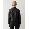 image:imageAllegra K Women Faux PU Leather Jacket Cropped Snap Buttons Vintage CoatBlack