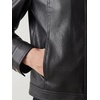 image:imageAllegra K Women Faux PU Leather Jacket Cropped Snap Buttons Vintage CoatBlack