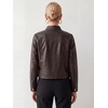 image:imageAllegra K Women Faux PU Leather Jacket Cropped Snap Buttons Vintage CoatBrown