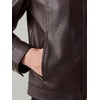 image:imageAllegra K Women Faux PU Leather Jacket Cropped Snap Buttons Vintage CoatBrown