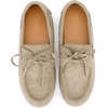 image:imageAllegra K Women Faux Suede Closed Toe Slip on Lace Up LoafersBeige