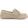 image:imageAllegra K Women Faux Suede Closed Toe Slip on Lace Up LoafersBeige