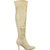 image:imageAllegra K Women Glitter Pointed Toe Stiletto Heels Over the Knee BootsGold