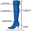 image:imageAllegra K Women Glitter Pointed Toe Stiletto Heels Over the Knee BootsRoyal Blue