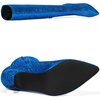 image:imageAllegra K Women Glitter Pointed Toe Stiletto Heels Over the Knee BootsRoyal Blue