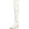 image:imageAllegra K Women Glitter Pointed Toe Stiletto Heels Over the Knee BootsWhite
