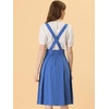 image:imageAllegra K Women High Waist Suspender A Line Midi Skater DressBlue