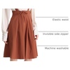 image:imageAllegra K Women High Waist Suspender A Line Midi Skater DressBrown