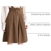 image:imageAllegra K Women High Waist Suspender A Line Midi Skater DressDark Brown