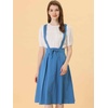 image:imageAllegra K Women High Waist Suspender A Line Midi Skater DressLake Blue