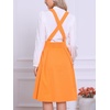 image:imageAllegra K Women High Waist Suspender A Line Midi Skater DressLight Orange