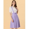 image:imageAllegra K Women High Waist Suspender A Line Midi Skater DressViolet