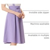 image:imageAllegra K Women High Waist Suspender A Line Midi Skater DressViolet