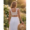 image:imageAllegra K Women Nursing Bra Crossover Maternity PulloverWhite