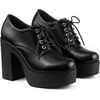 image:imageAllegra K Women Patent Leather Platform Lace Up Chunky Heel Ankle BootsBlack