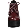 image:imageAllegra K Women Patent Leather Platform Lace Up Chunky Heel Ankle BootsBurgundy