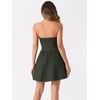 image:imageAllegra K Women Sexy Strapless Off Shoulder 2026 Cocktail Party Mini DressArmy Green