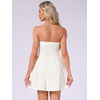 image:imageAllegra K Women Sexy Strapless Off Shoulder 2026 Cocktail Party Mini DressCream White