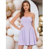 image:imageAllegra K Women Sexy Strapless Off Shoulder 2026 Cocktail Party Mini DressLight Purple