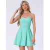 image:imageAllegra K Women Sexy Strapless Off Shoulder 2026 Cocktail Party Mini DressMint Green