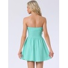 image:imageAllegra K Women Sexy Strapless Off Shoulder 2026 Cocktail Party Mini DressMint Green