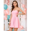 image:imageAllegra K Women Sexy Strapless Off Shoulder 2026 Cocktail Party Mini DressPink