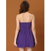 image:imageAllegra K Women Sexy Strapless Off Shoulder 2026 Cocktail Party Mini DressPurple